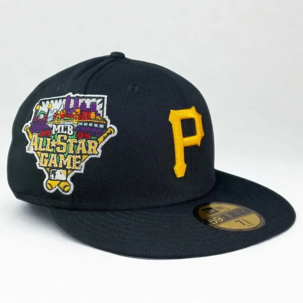 Pittsburgh Pirates 2006 MLB All Star Game New Era 59FIFTY Hat Black 7 3/8 Rare